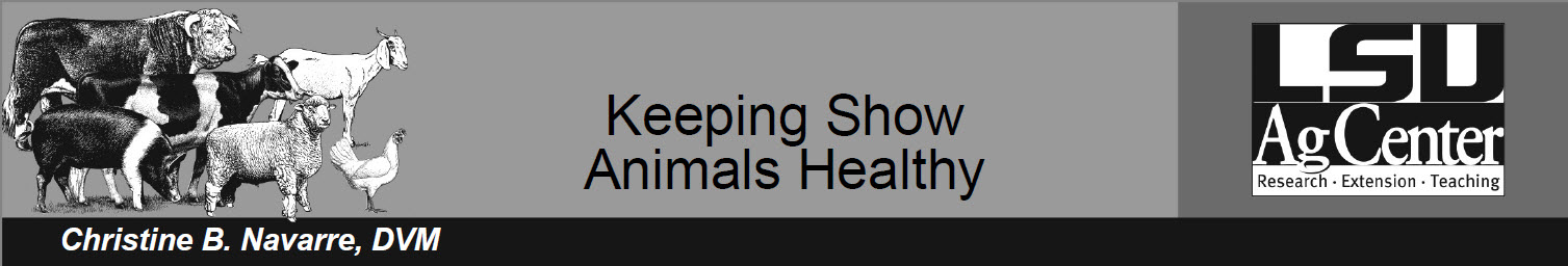 Keeping Show Animals Healthy